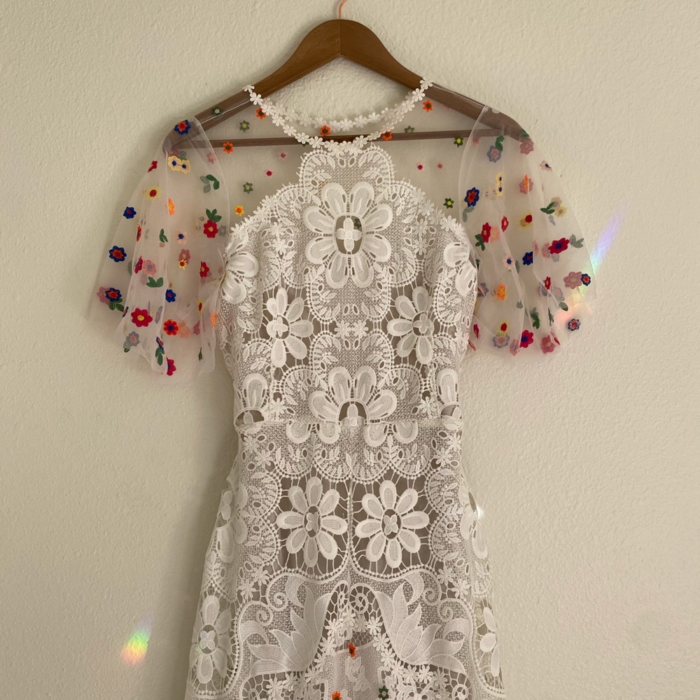 Colorful One of a Kind wedding dress